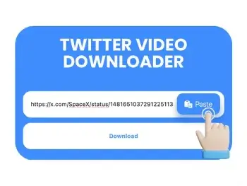 Paste the Twitter Video Link